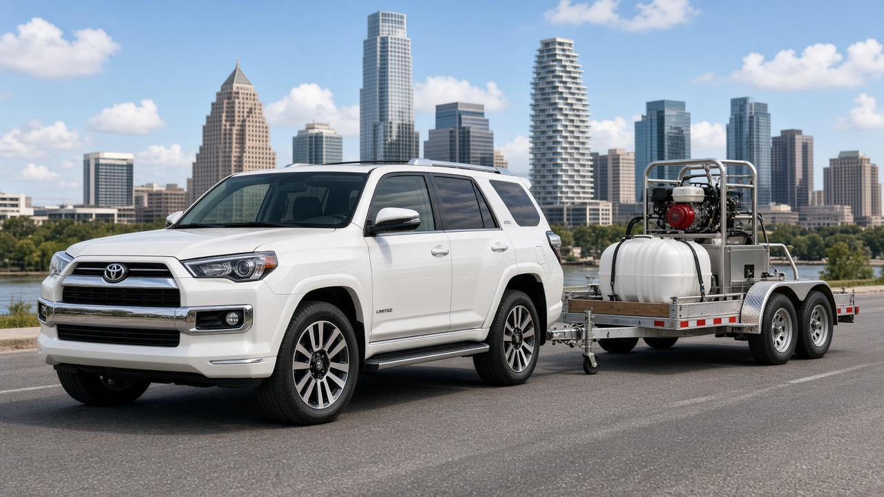 Catalyst 4Runner and pressure washing trailer rig
